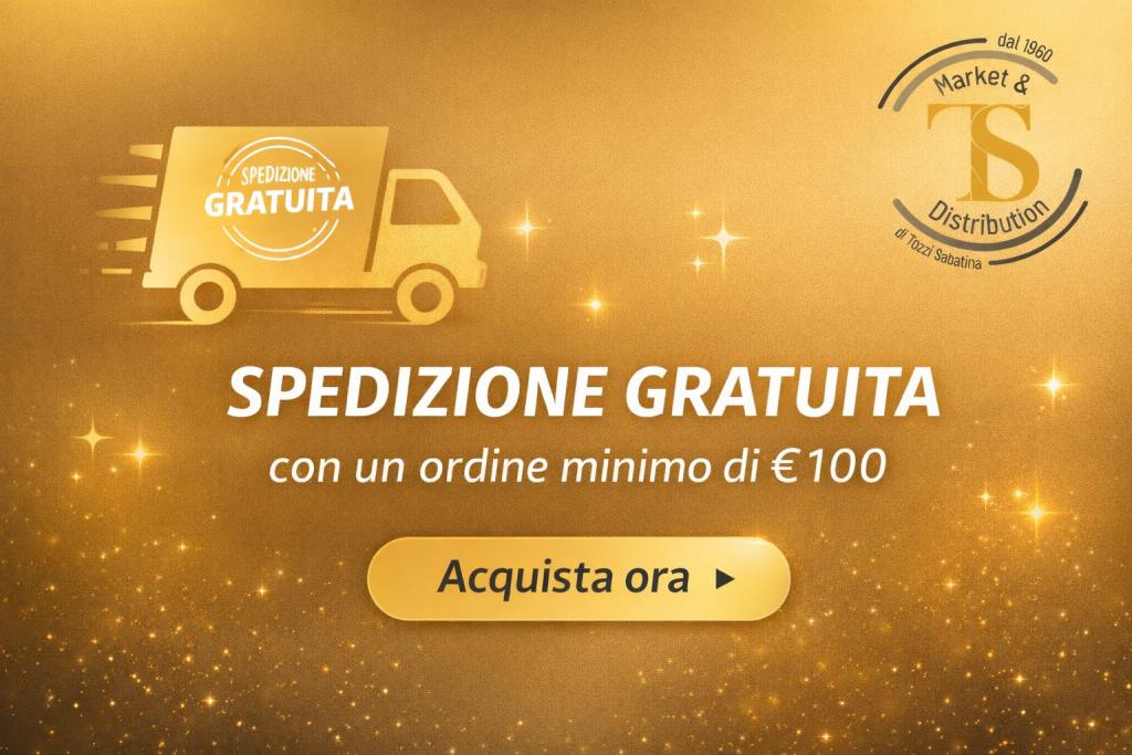 spedizione gratuita su ordini over €100